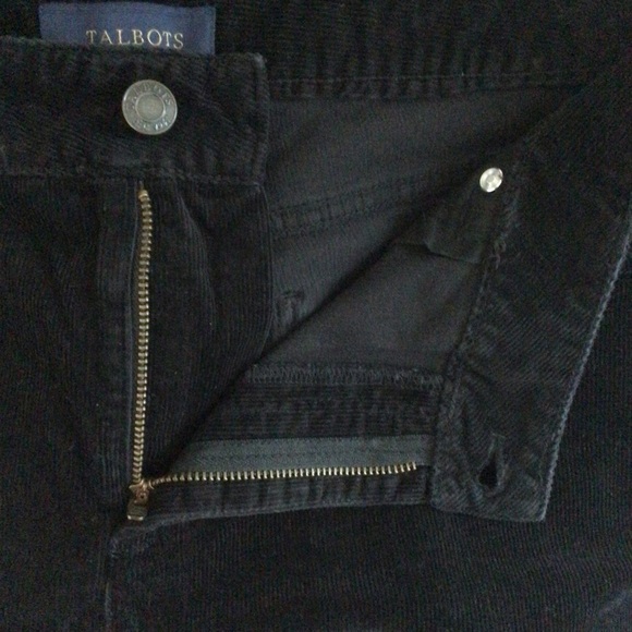 Talbots Signature Black Corduroy Pants - Size 14 - Picture 6 of 10